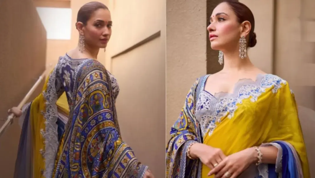 Tamannaah Bhatia Madhubani Dupatta for The Vvaan