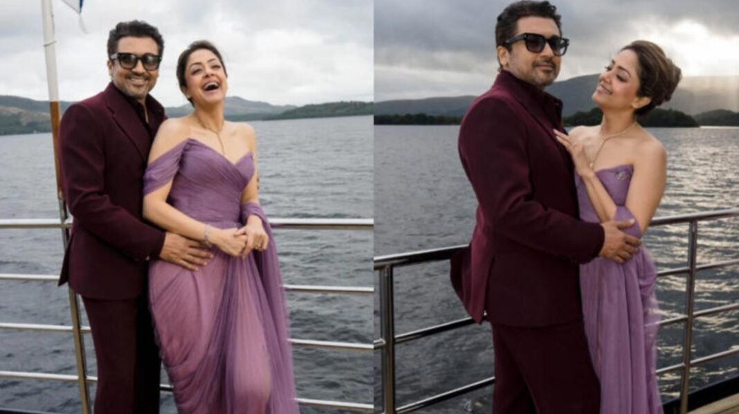 Suriya and Jyotika during their 20th anniversary vow renewal in Scotland