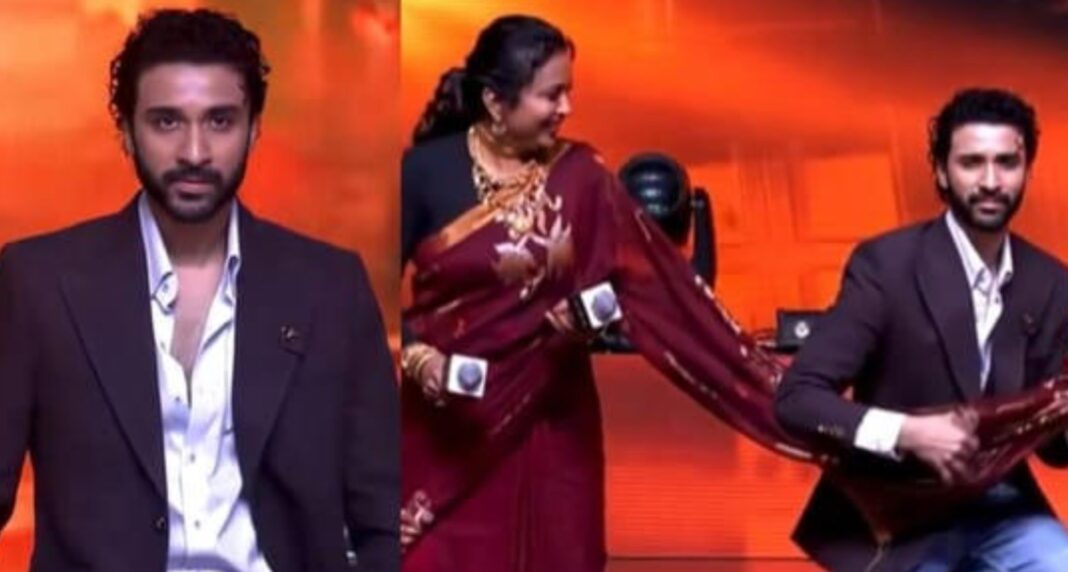Raghav Juyal and Suma Kanakala dancing at The Paradise event