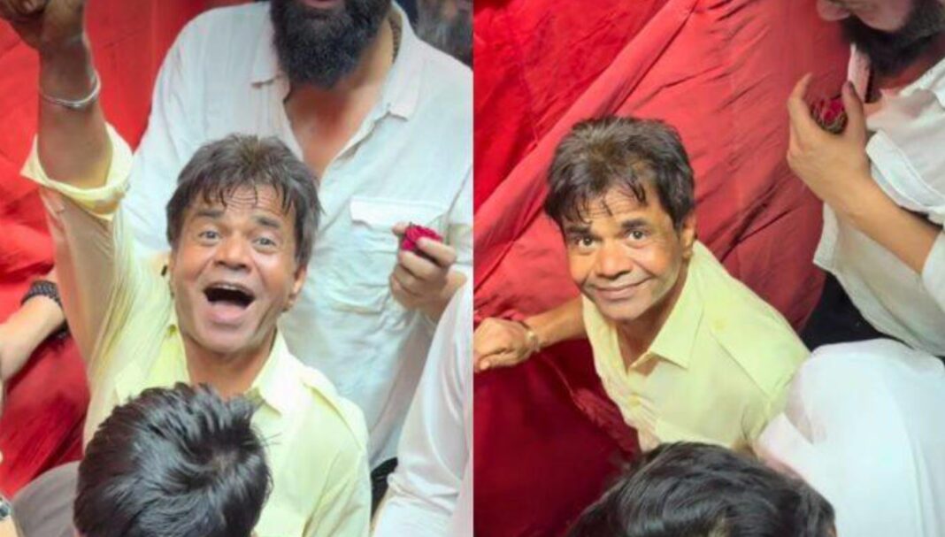 Rajpal Yadav stands in the general queue at Lalbaugcha Raja for Ganpati darshan
