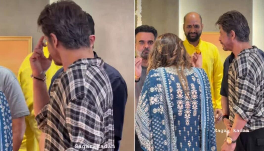 Shah Rukh Khan during Ganpati darshan at Lalbaugcha Raja