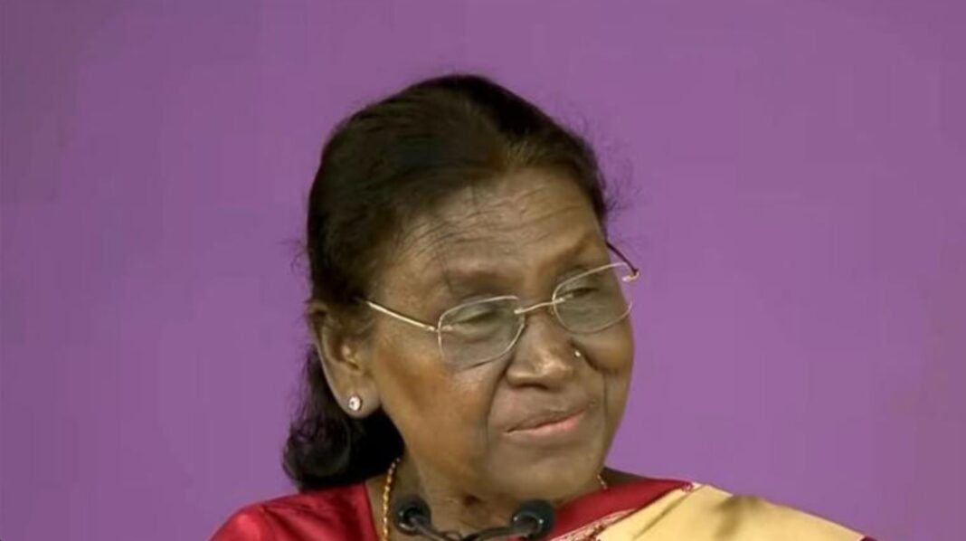 President Droupadi Murmu at the 72nd National Film Awards ceremony in Gujarat