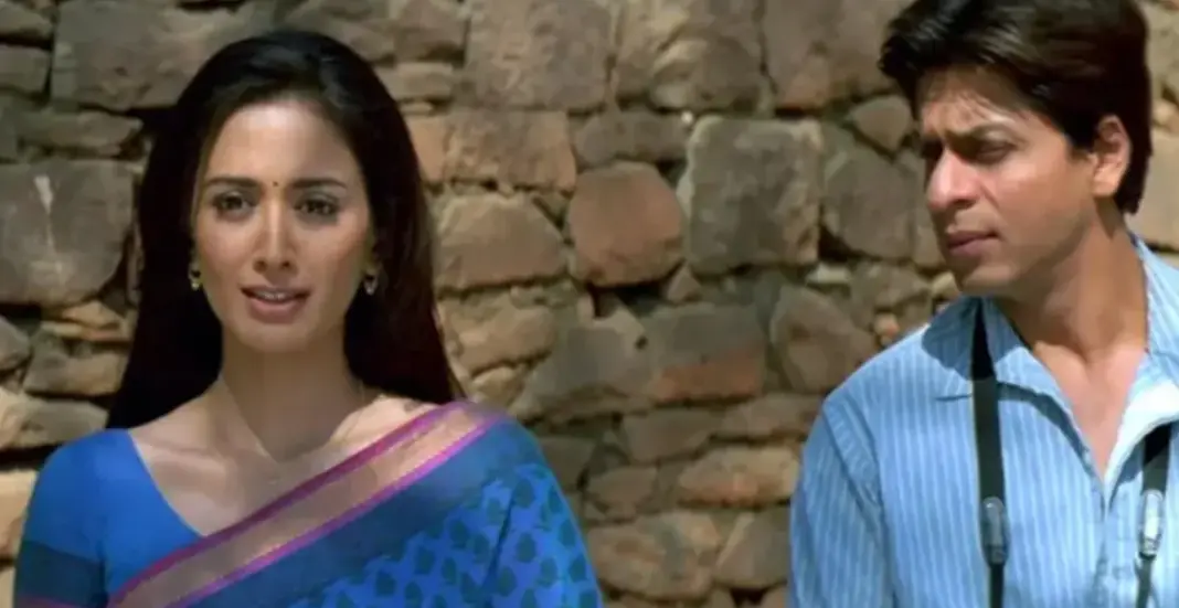 Gayatri Oberoi as Gita in Swades with Shah Rukh Khan