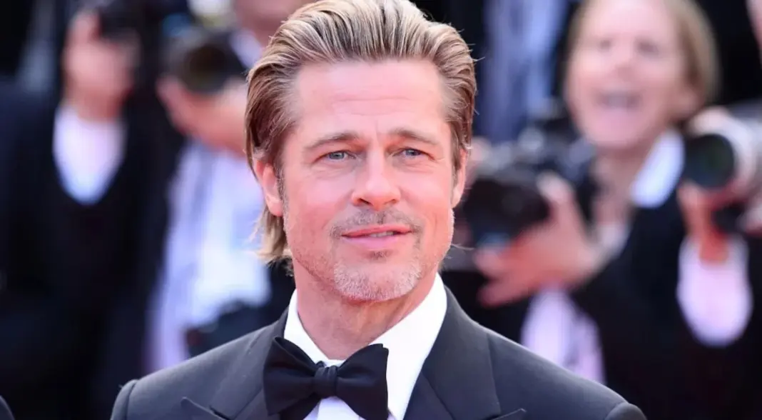 Brad Pitt with German Shepherd Uber in Heart of the Beast