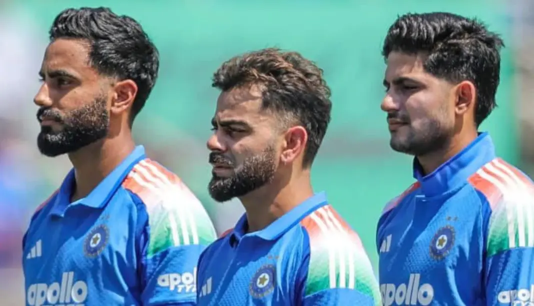 Virat Kohli during India vs West Indies first ODI in Thiruvananthapuram