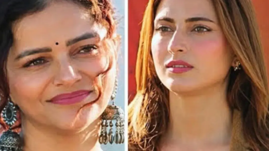 Rubina Dilaik and Farrhana Bhatt in Khatron Ke Khiladi 15 during their confrontation