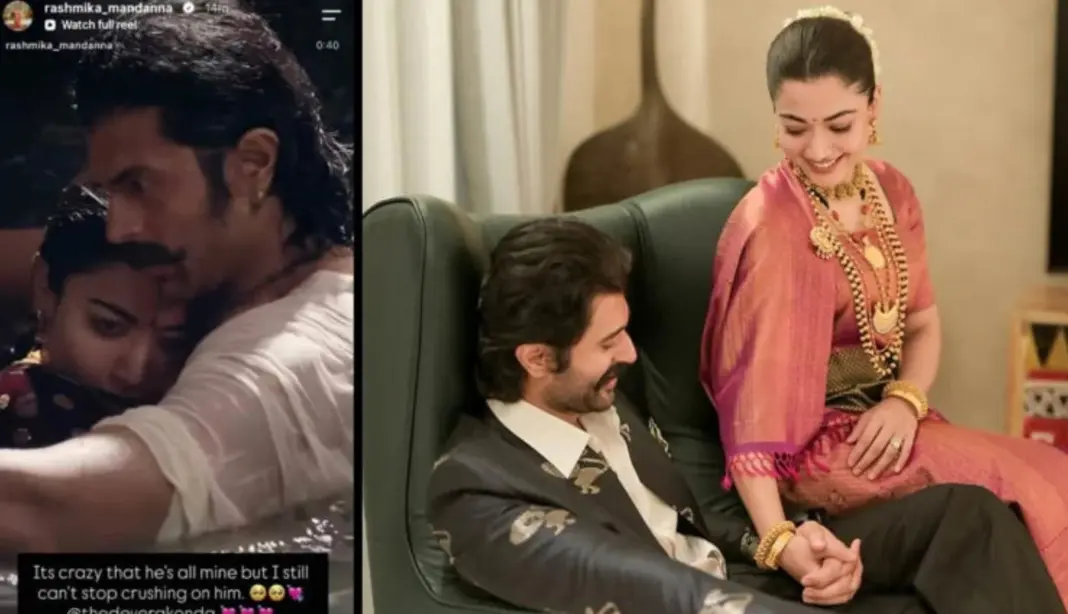 Rashmika Mandanna and Vijay Deverakonda as the actress shares a sweet message
